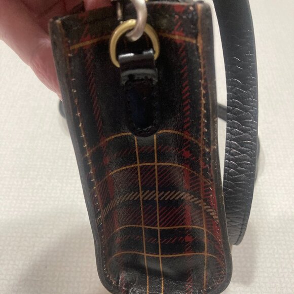 EUC Patricia Nash Tartan Leather set; Crossbody, Matching wallet and Mirror - Picture 6 of 15